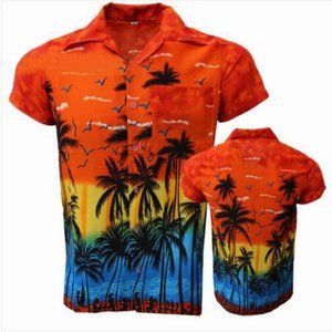 Beach shirt with short sleeves